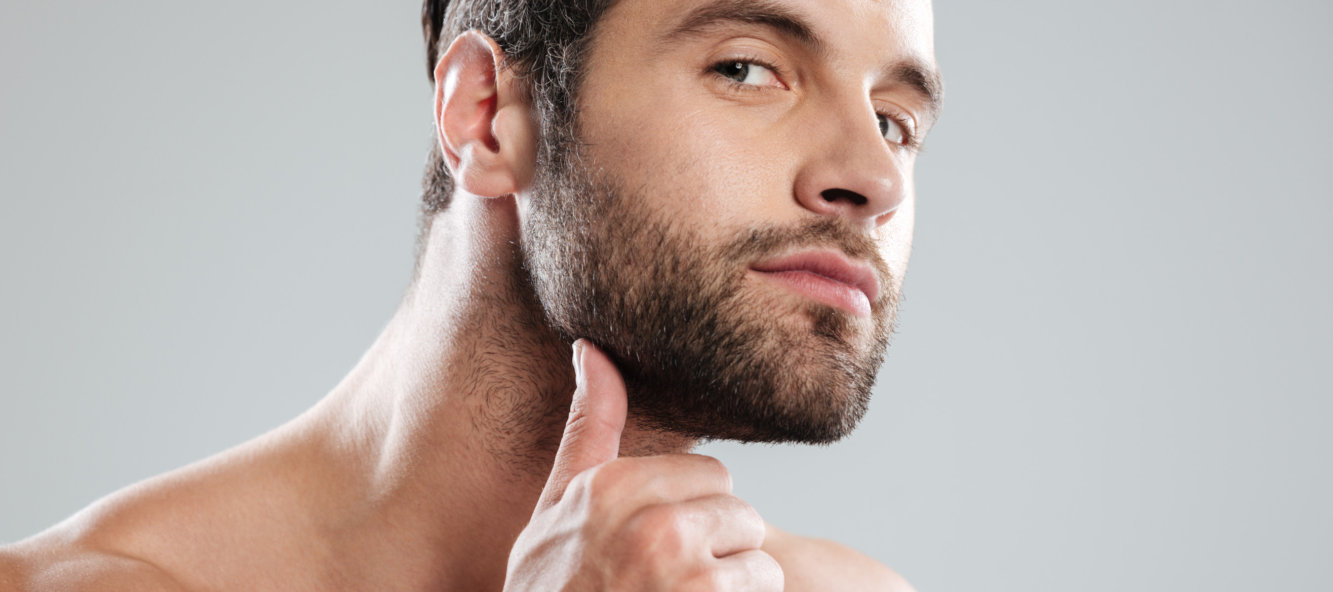 Handsome man with nice beard